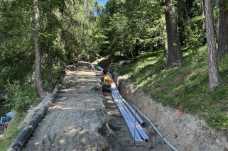 Les canalisations ont déjà été installées